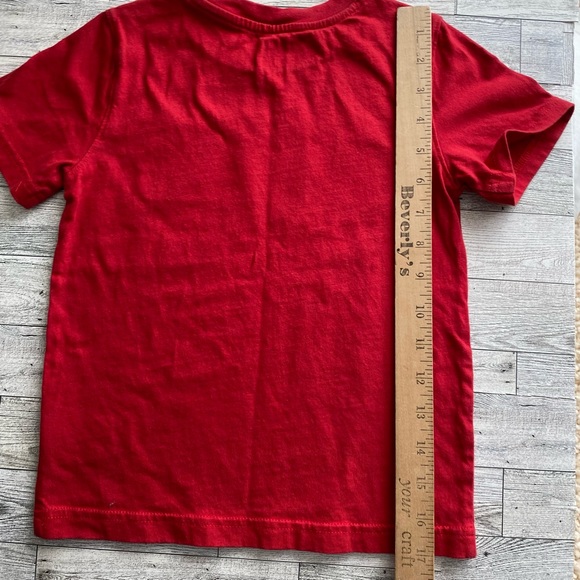 CALVIN KLEIN JEANS Boys Red Crew Neck Short Sleeve Red T-Shirt Size 5 - Picture 4 of 5